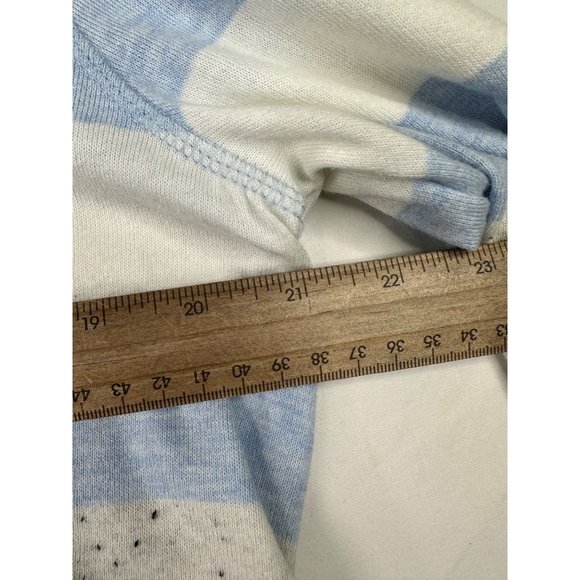 T by Talbots Striped Sweater sz XL P Blue/White - Picture 5 of 7